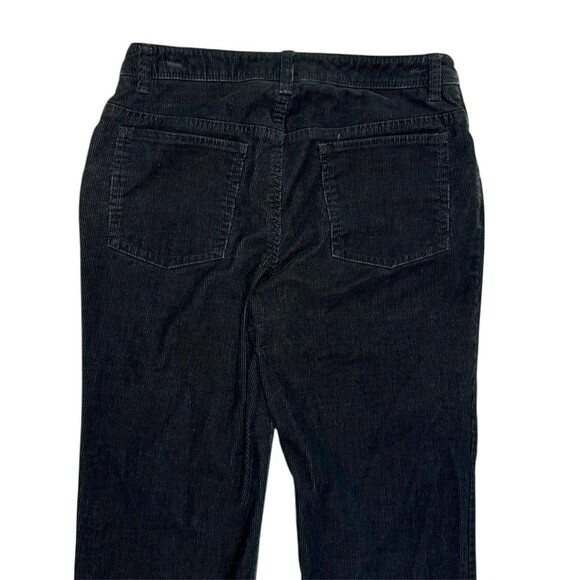 Jones New York Sport Trousers 4 Black Corduroy Stretch Mid Rise Bootcut Classic - Picture 7 of 9